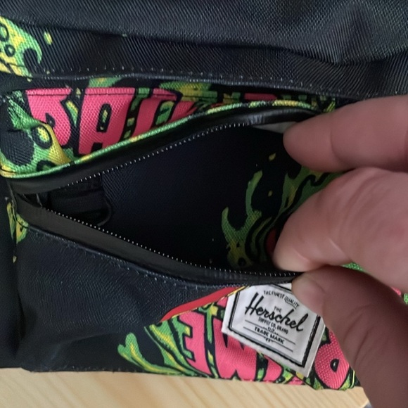 Herschel supply co. X Santa Cruz slime balls green, pink belt bag, fanny pack - Picture 7 of 16